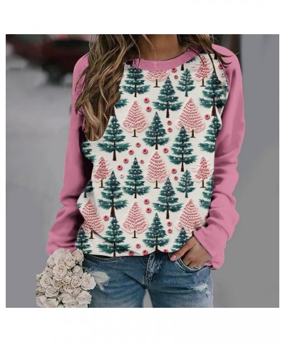 Merry Christmas Womens Tops Fall Winter Casual Graphic Prints Crew Neck Pullover Trendy Long Sleeve Lightweight Sweatshirt C0...