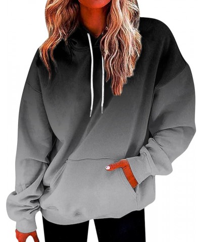 Women's Full Zip Up Hoodies Long Sleeve Hooded Sweatshirts Drawstring Lightweight Y2K Hoodie Jacket with Pockets B07-grey $8....