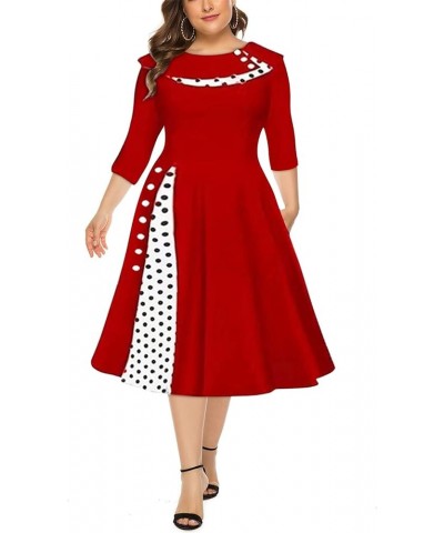 Women's Fall Dresses 2022 Long Sleeve Stylish Casual V-Neck Slim Dress Dresses Q Red $15.36 Dresses