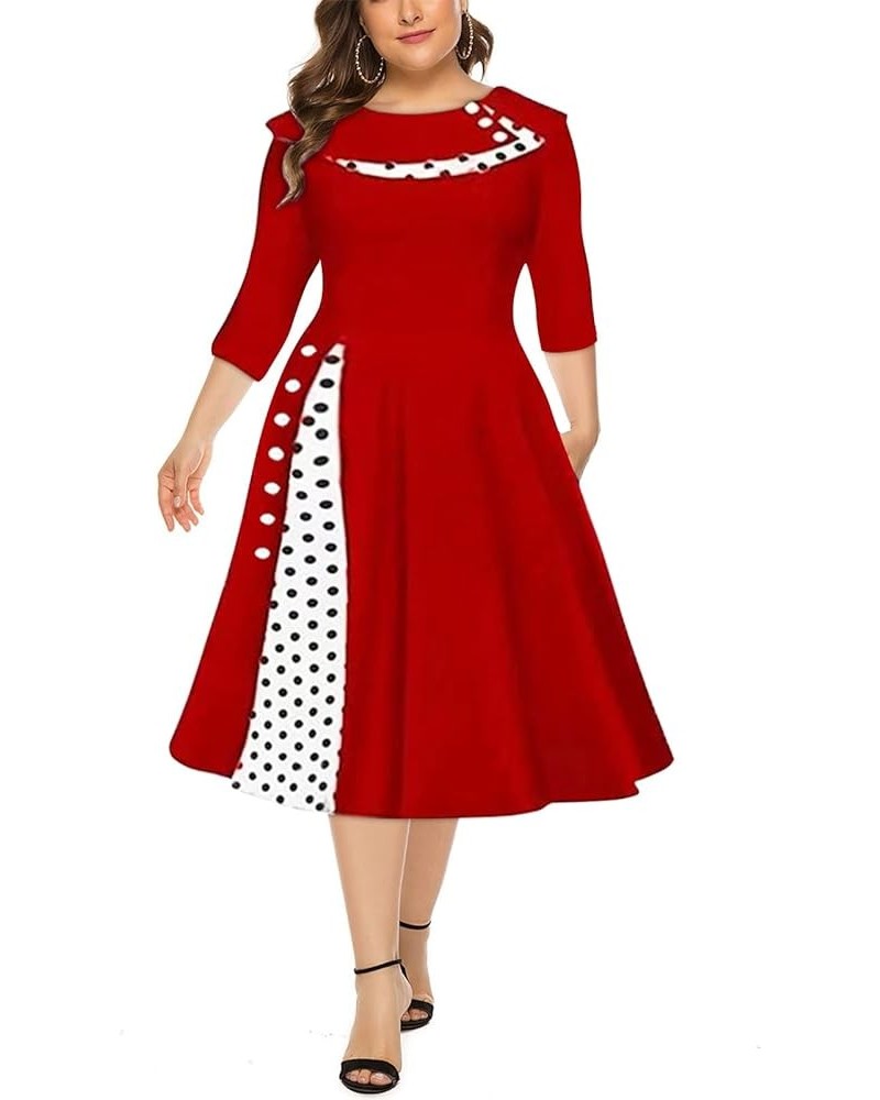 Women's Fall Dresses 2022 Long Sleeve Stylish Casual V-Neck Slim Dress Dresses Q Red $15.36 Dresses