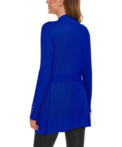 Cardigan for Women Long Sleeve Cardigan Sweaters for Spring Fall Blue $19.24 Sweaters