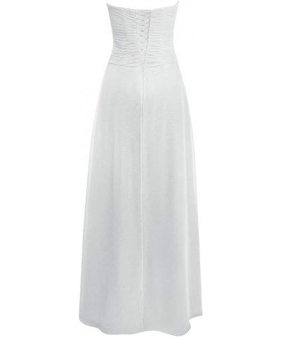 Bridesmaid Dresses Prom Dress - Long Evening Dress Chiffon Pleat Silver $30.79 Dresses