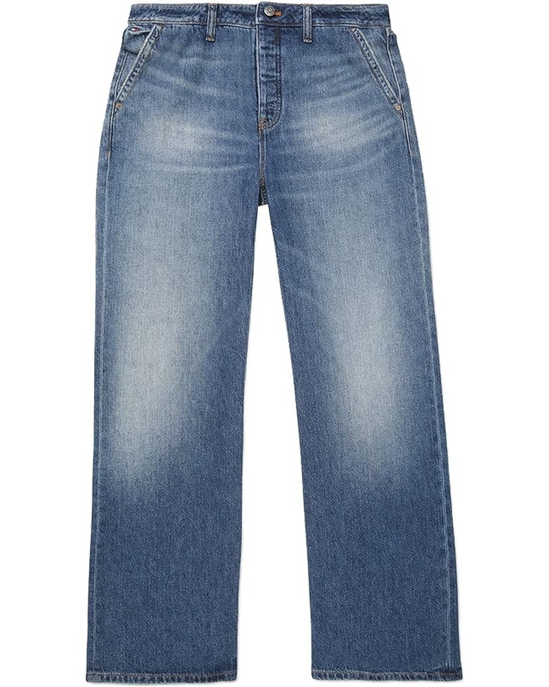 Women's Adaptive Wide Leg Jeans with Elastic Waist Medium Wash $28.16 Jeans