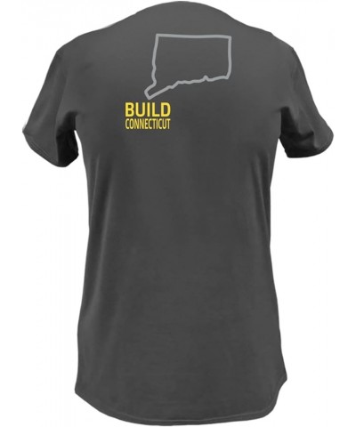 USA and Canada Build State Pride Ladies V Neck T-Shirt State Outline Graphic Tee-State Pride Connecticut $11.39 T-Shirts