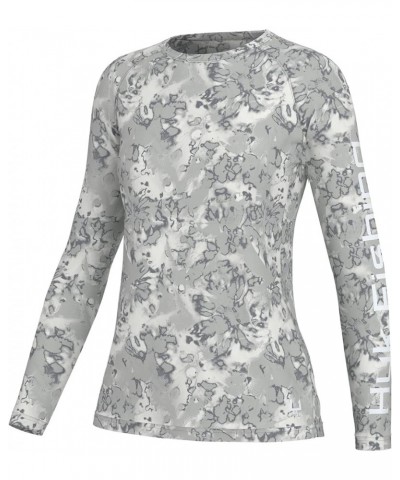 Pursuit Pattern Long Sleeve, Fishing Shirt for Women Fin Flats - Harbor Mist $21.44 T-Shirts