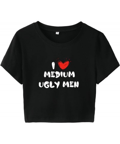 Matching Shirts for Couples Women Men I Love Heart My Girlfriend Boyfriend Gf Bf Tee Novelty T-Shirts Y2k Crop Top Ugly Black...