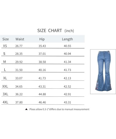 Womens Y2K E-Girl Streetwear Cute Jeans Street Denim Pants Classic Trousers Casual Cargo Pants 9 Flared Jeans Light Blue $19....