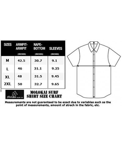 Official Molokai Button up Slim Fit Hawaiian Short Sleeve Shirts Cannabis (White) $15.84 Shirts