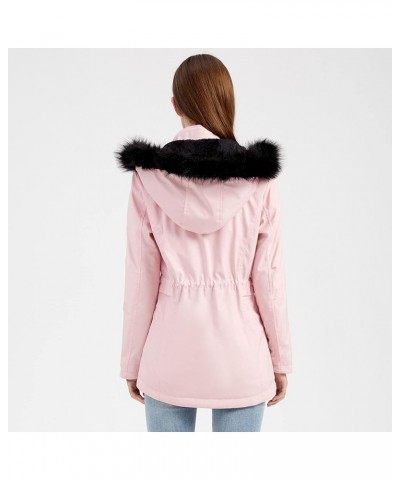 Plus Size Winter Coats for Women Thicken Warm Fleece Hood Puffer Down Faux Fur Outdoor Parka Coat Long Jacket Outwear Winter ...