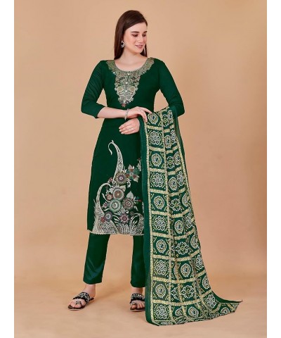 GJ Fashion Ready to Wear Indian Traditonal Designer Churidar Salwar Suit with Dupatta for Women Green$14 $30.52 Suits