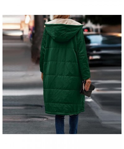 Long Coat Women Coats And Jackets Cotton Jacket,Medium Length,Slimming Warm Overcoat Winter Plus Size Coats 2-dark Green $16....