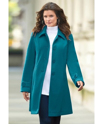 Women's Plus Size Plush Fleece Jacket Soft Coat Medium Heather Grey $33.54 Jackets