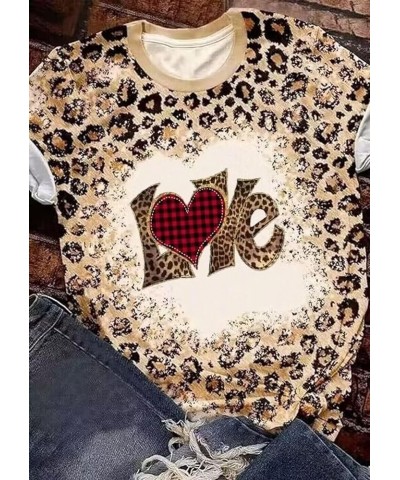 Be Kind Leopard T Shirt Animal Leopard Heart Graphic Blessed Shirt Women Inspirational Teacher Short Sleeve Tees Tops Leopard...