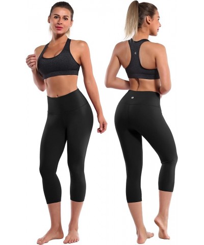 19" Basic/Out Pockets High Waist Yoga Pants Women Workout Running Leggings Tummy Control Basic Basic 19"_black $12.50 Leggings