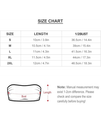 BITE ME Women's Sexy Crop Top Sleeveless Stretchy Solid Strapless Tube Top Funny-22 $7.50 Tanks