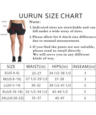 Yoga Shorts for Women, High Waist Biker Shorts, Tummy Control Workout Short with Side Pockets 1180 Pocket Black Shorts $9.17 ...