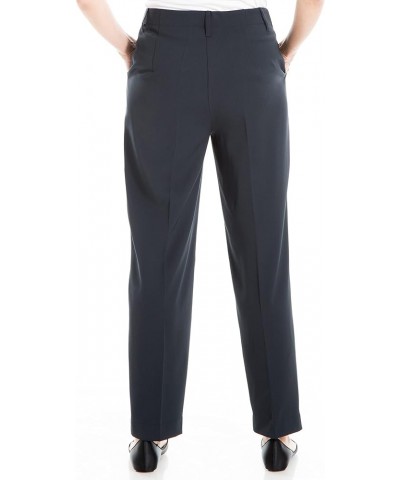 Women's Straight Leg Pant with Zipper Dark Navy $13.31 Pants