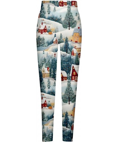 Christmas Leggings for Women 2024 Xmas 3D Graphic Warm Leggings Athletic High Waisted Yoga Pants Holiday Leggings Tights 11_g...