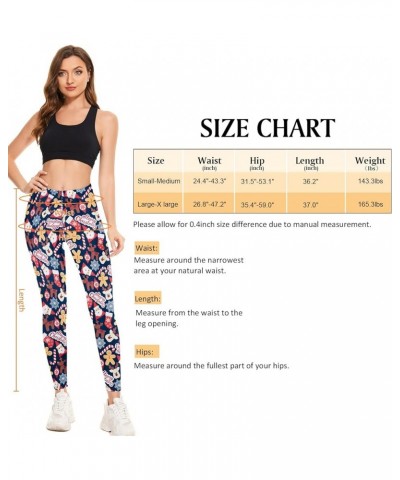 Women's Printed Leggings Christmas Pants High Waisted Yoga Workout Gym Soft Candy Cane $9.53 Leggings