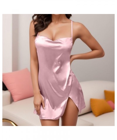 Sexy Lingerie for Women Naughty for Sex Split Sleepwear Solid Color Chemises Strappy Babydolls Exotic Nightgowns Underwear Pi...