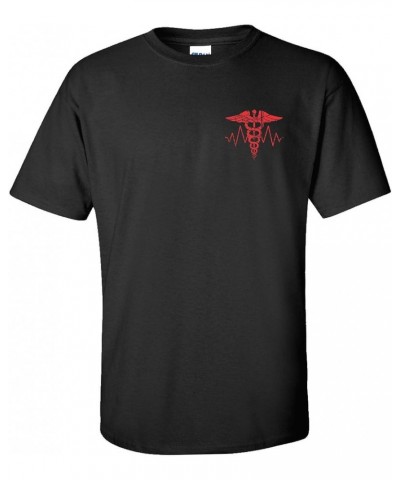 Patriot Apparel Nurse Thin Red Line Unisex T-Shirt Black $10.61 T-Shirts