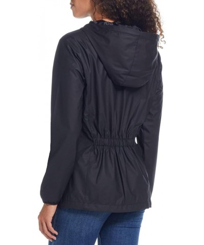 Women's Casual Lightweight Hooded Rain Jacket Black $15.89 Coats