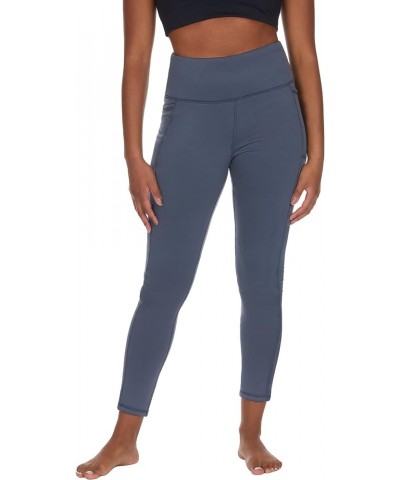 Women's High Rise Fleece Lined Leggings with Side Pocket, Moisture Wicking, Quick Dry Fabric Indigo $25.49 Leggings