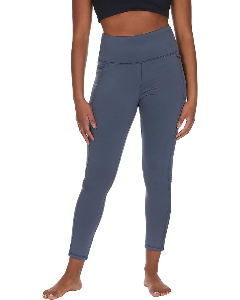 Women's High Rise Fleece Lined Leggings with Side Pocket, Moisture Wicking, Quick Dry Fabric Indigo $25.49 Leggings