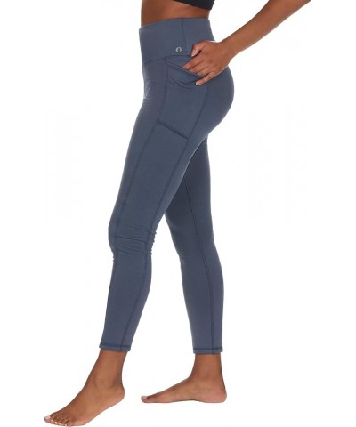 Women's High Rise Fleece Lined Leggings with Side Pocket, Moisture Wicking, Quick Dry Fabric Indigo $25.49 Leggings