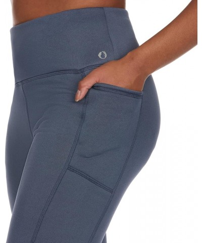 Women's High Rise Fleece Lined Leggings with Side Pocket, Moisture Wicking, Quick Dry Fabric Indigo $25.49 Leggings