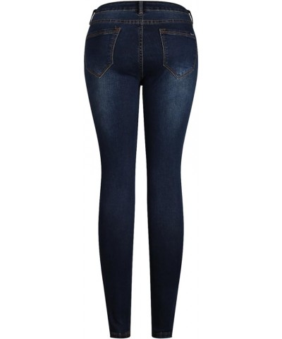 Women's Trendy Colored Distressed Skinny Jeans Medium Denim6 $16.83 Jeans