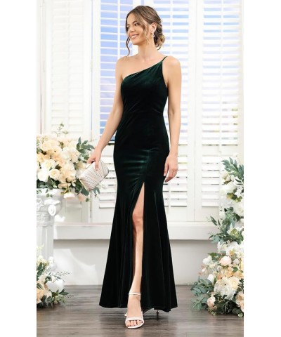 Long Sleeves Velvet Bridesmaid Dresses for Women 2023 Velvet Maxi Dress Aline Evening Gowns with Slit C-champagne $32.00 Dresses