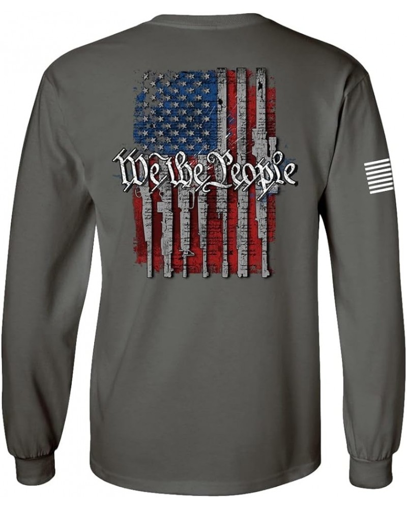 Patriot Pride Collection We The People Unisex Long Sleeve T-Shirt Charcoal $17.15 T-Shirts