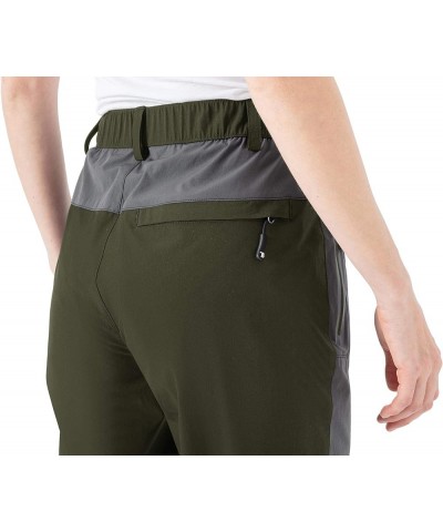 Women's Hiking Cargo Pants Water-Resistant Quick Dry UPF 50+ Travel Camping Work Pants Zipper Pockets 02 Green $14.23 Pants