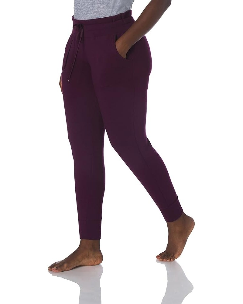 Women's Drawstring Waist Jogger Pant Sunset Plum-50136 $13.67 Pants