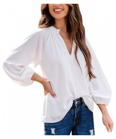 Polo Shirts for Women,Womens Summer Casual T Shirt Cute Cold Shoulder Short Sleeve V Neck Tops Trendy Sexy Yy02white $11.20 U...