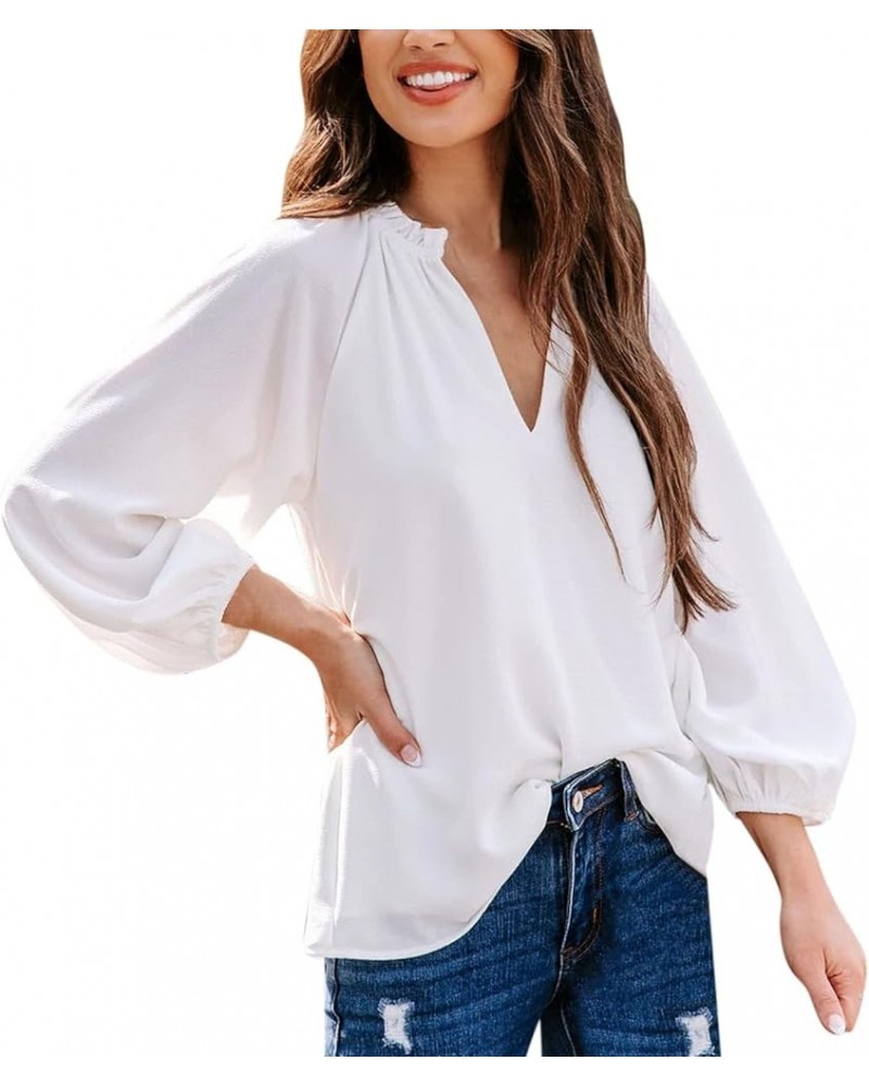 Polo Shirts for Women,Womens Summer Casual T Shirt Cute Cold Shoulder Short Sleeve V Neck Tops Trendy Sexy Yy02white $11.20 U...