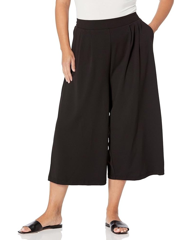 Women's Plus Size Pant Simply Culotte Black $9.88 Pants