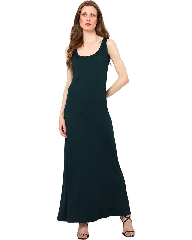 Women's Casual Sleeveless Summer Ankle Length Beach Maxi Long Dress Green $13.74 Swimsuits