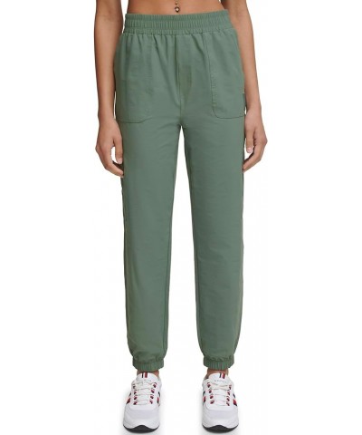 Women's Casual Fit Stretch Ripstop Fabric Jogger Basil $29.59 Pants