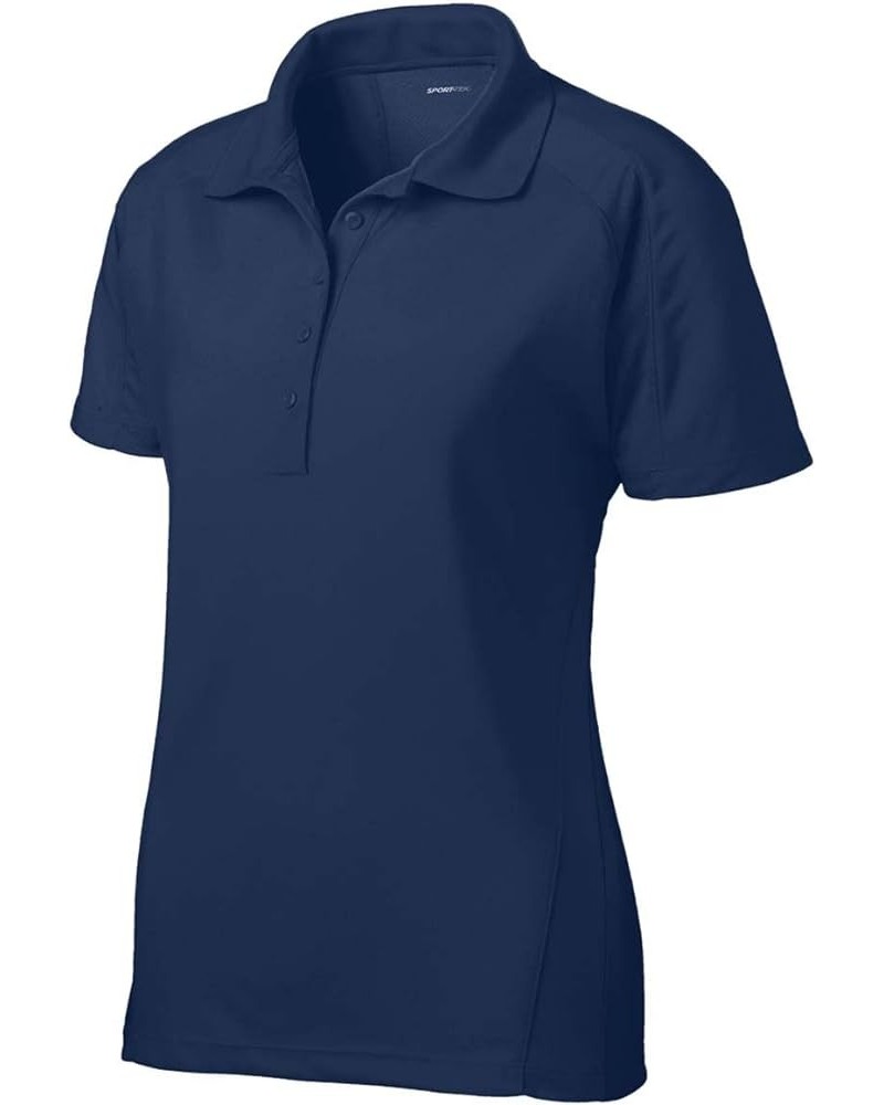 Sport Tek Ladies Dri-Mesh Pro Polo. L474 Navy $15.15 Shirts