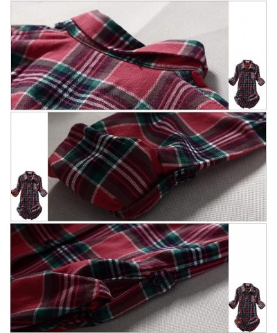 Women's Long Sleeve Flannel Plaid Shirt 2021 Checks14 $11.07 Blouses