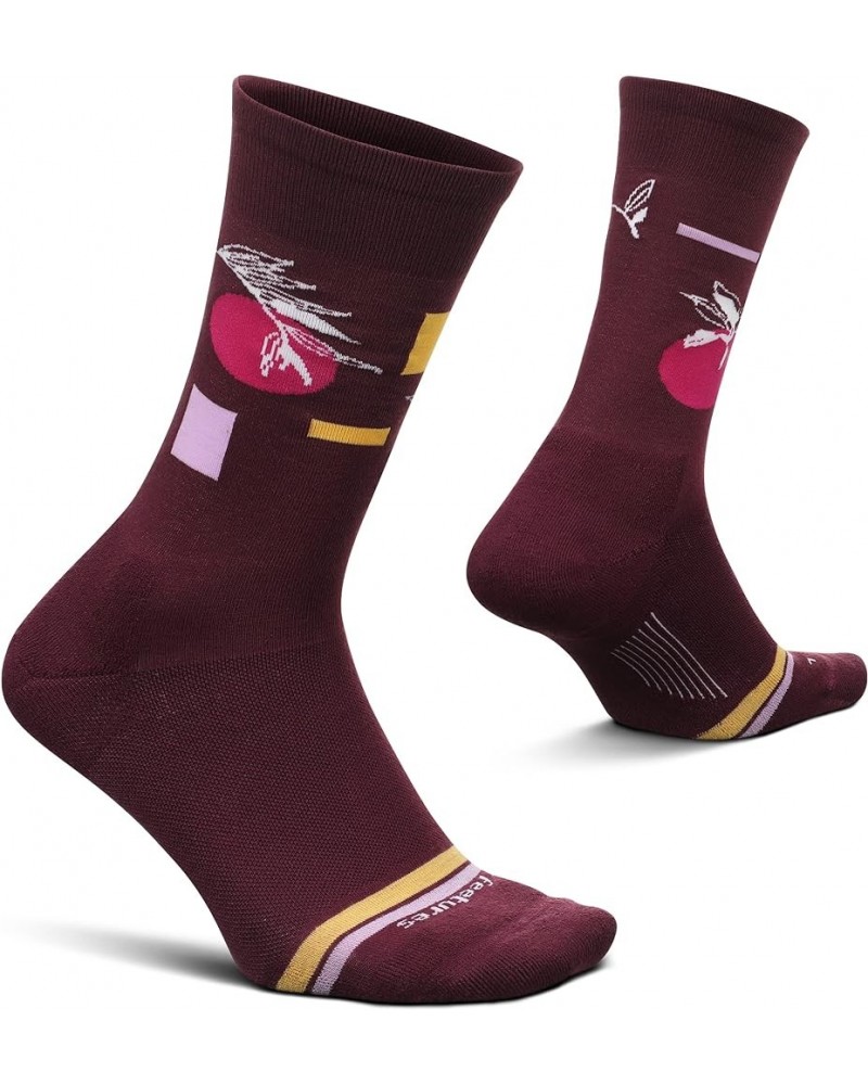 Women's Everyday Cushion Crew Sock Plum $14.50 Activewear