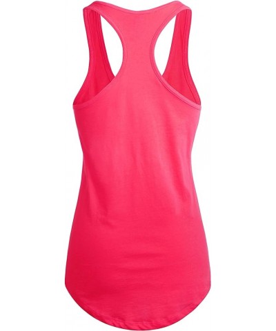 Womens Active Racerback Tank Top Soft Casual Sleeveless Workout Gym Yoga Tee Shirt Jersey 3hcd01_hot Pink $7.19 Activewear