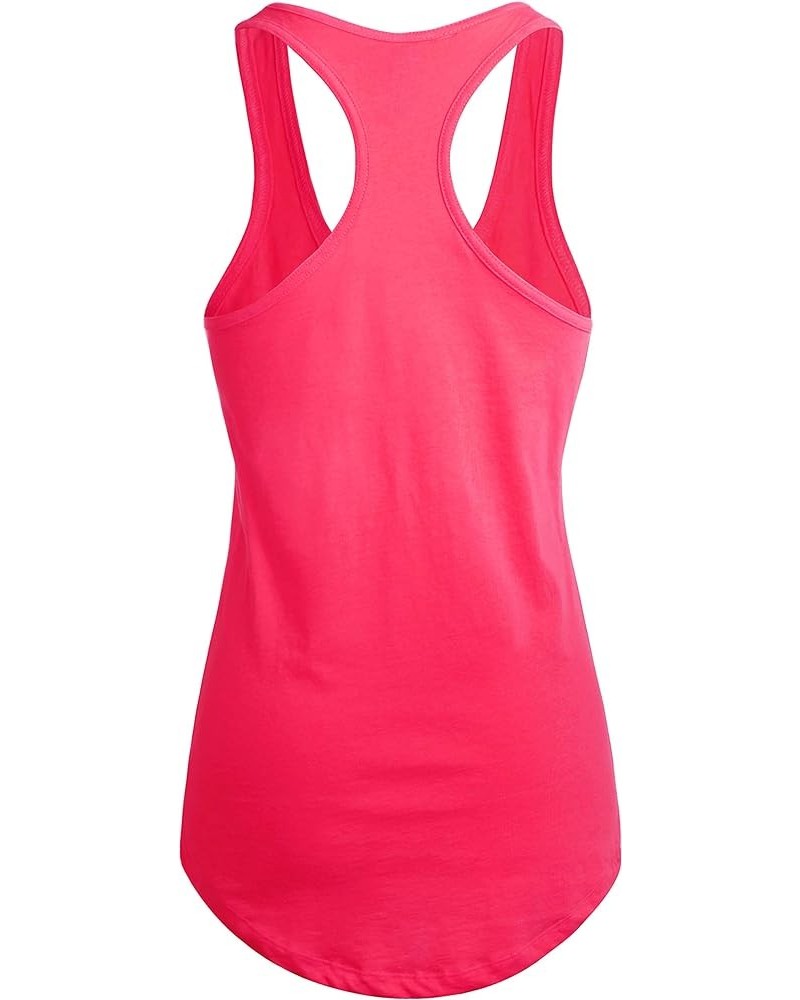 Womens Active Racerback Tank Top Soft Casual Sleeveless Workout Gym Yoga Tee Shirt Jersey 3hcd01_hot Pink $7.19 Activewear