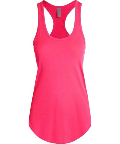 Womens Active Racerback Tank Top Soft Casual Sleeveless Workout Gym Yoga Tee Shirt Jersey 3hcd01_hot Pink $7.19 Activewear