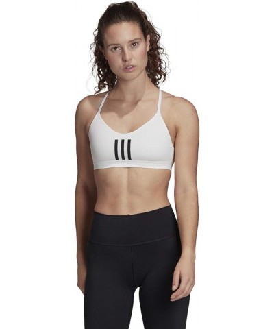 Women's All Me 3-Stripes Mesh Bra White/Black $9.51 Lingerie