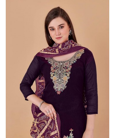 GJ Fashion Ready to Wear Indian Traditonal Designer Churidar Salwar Suit with Dupatta for Women Purple$15 $30.52 Suits