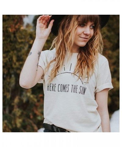 Women HERE Comes The Sun T-Shirt 2-white $9.89 T-Shirts