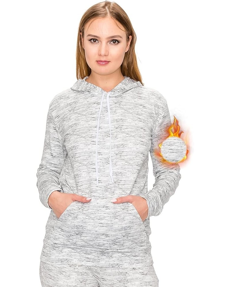 Women's Fleece Hoodie - Premium Soft Casual Basic Long Sleeve Sweatshirt Oflh1013 / Heather Grey $10.32 Others